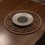 Hermia Labyrinth - Wengué Juego de Salvamanteles de Madera (4 piezas)